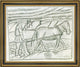 Kazimir Malevich Plowman - 20" x 25" Framed Premium Canvas Print