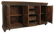 Arvada 4 Carved Doors 4-Drawers Solid Wood Buffet, Multi-Color
