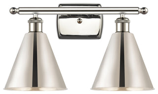 Ballston Cone Bath Vanity Light, Polished Nickel, Polished Nickel