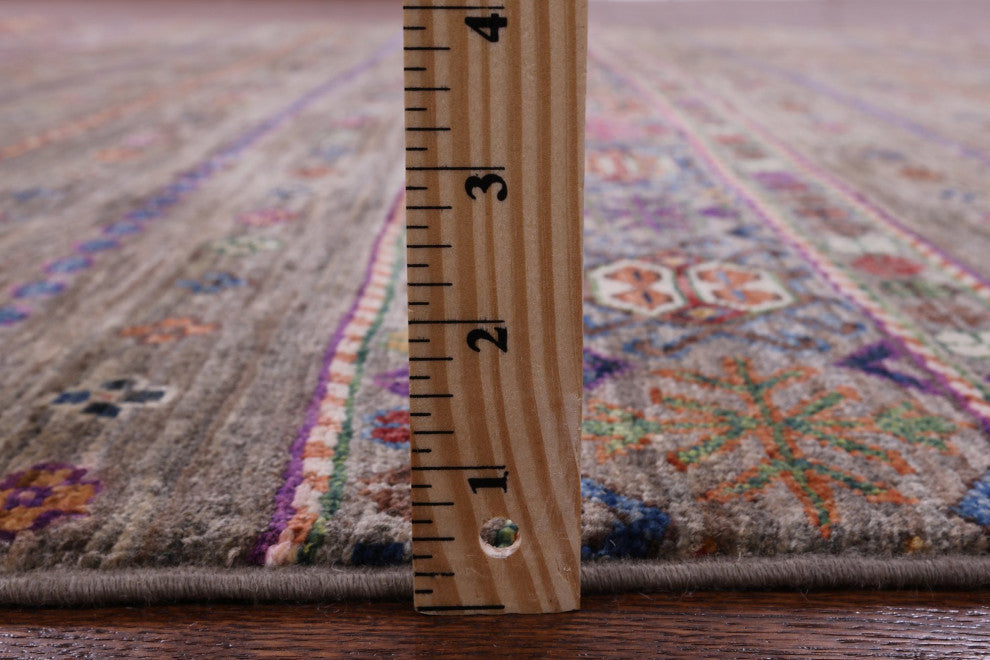 6' 7" X 9' 6" Super Kazak Khorjin Hand Knotted Wool Rug Q9667