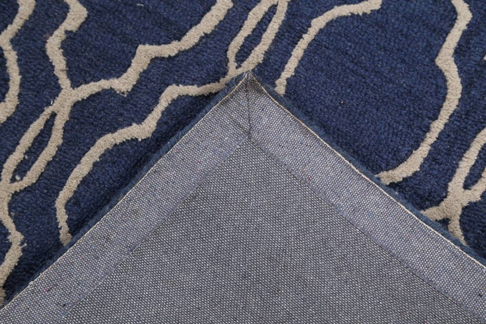 Trellis Hand Tufted Indian Oriental Wool Oriental Area Rug, 3x5''