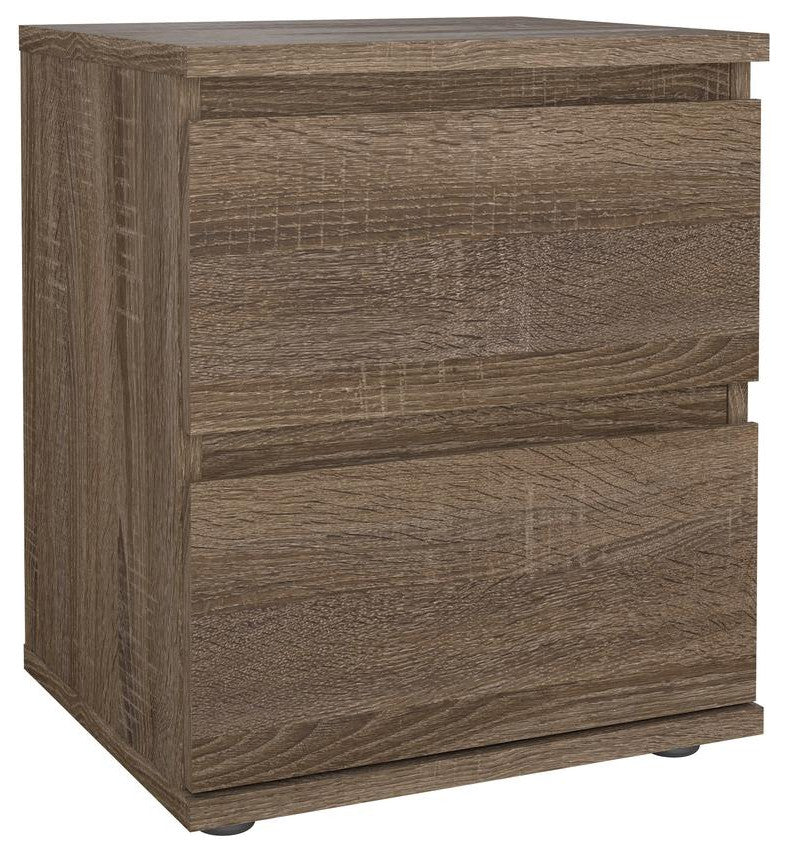 Aurora 2 Drawer Nightstand, Truffle Oak