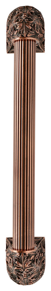 Acanthus Appliance Pull, Antique Copper, 12", Fluted