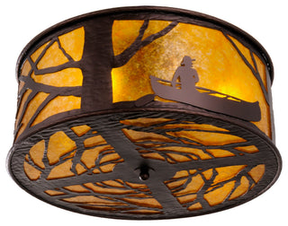 26W Canoe At Lake Flushmount