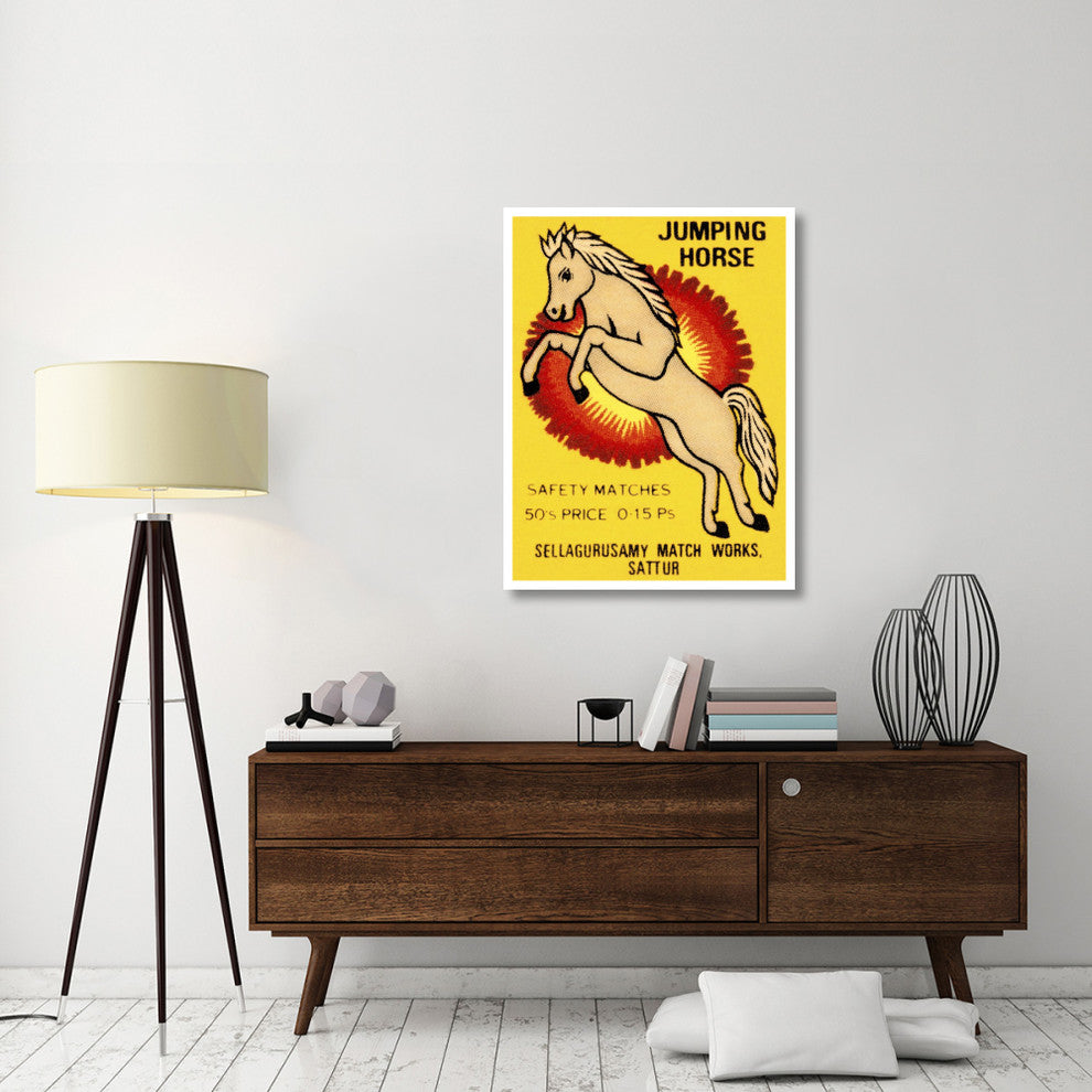 "Jumping Horse Safety Matches" Digital Paper Print by Phillumenart, 32"x42"