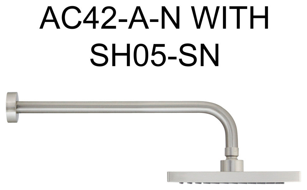 MODONA's 8" SQUARE Rain Shower Head -, Satin Nickel