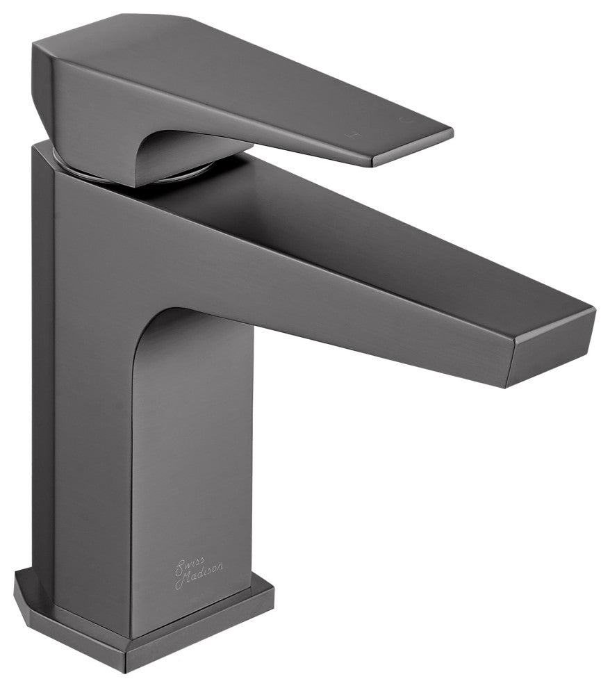Voltaire Single Hole Single-Handle Bathroom Faucet, Gunmetal Gray