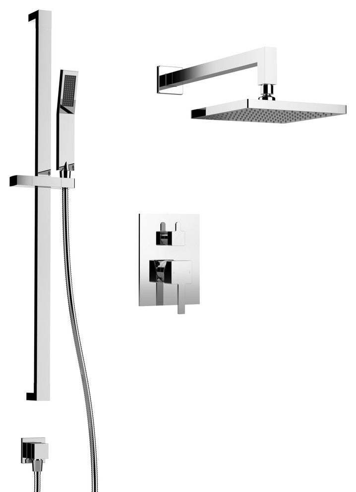 Colton Shower Set, Two Functions, Brushed Nickel