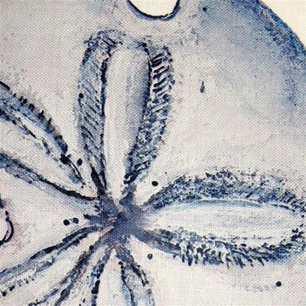 Tracy Upton Big Island Sand Dollar Solitaire Throw Pillow, 20"x20"