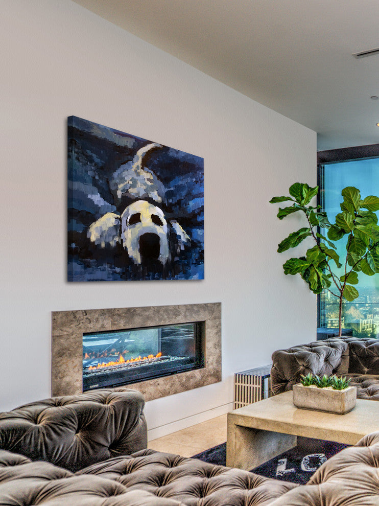 "Out for a Swim" Painting Print on Wrapped Canvas, 32"x32"