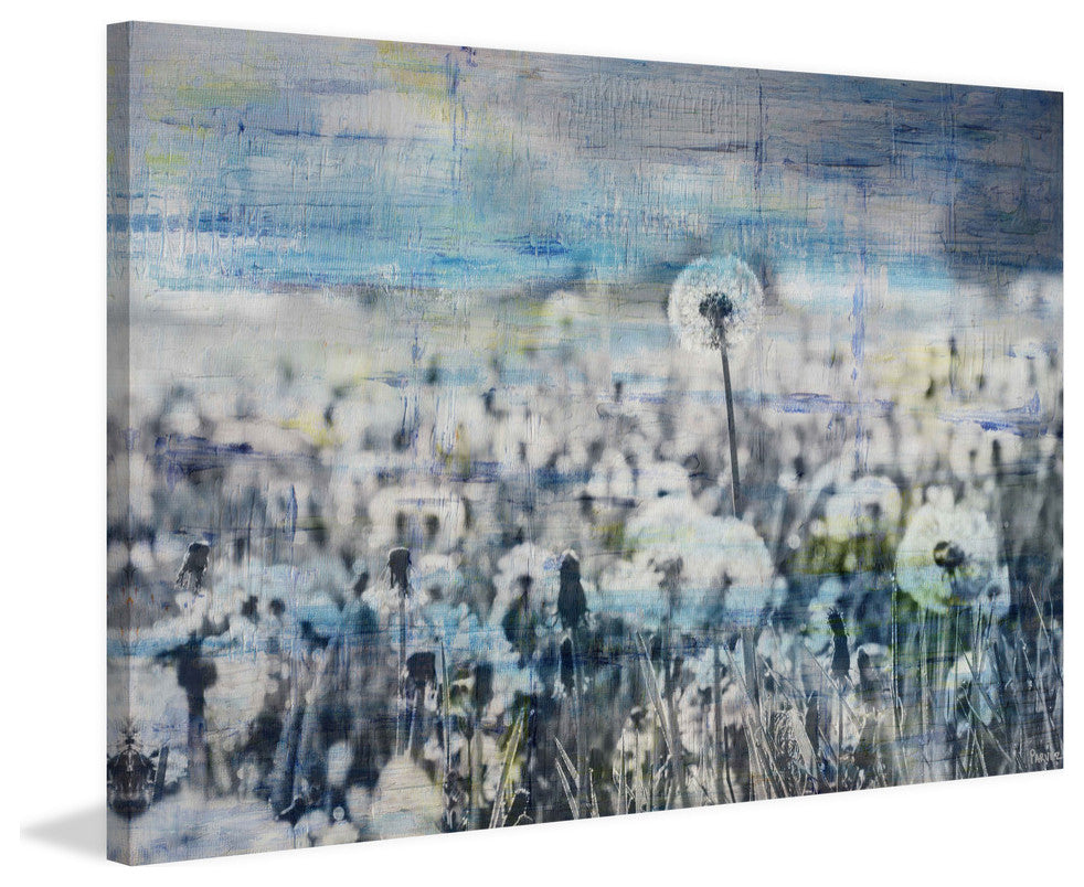 "Dandelion Sea" Painting Print on Wrapped Canvas, 30"x20"