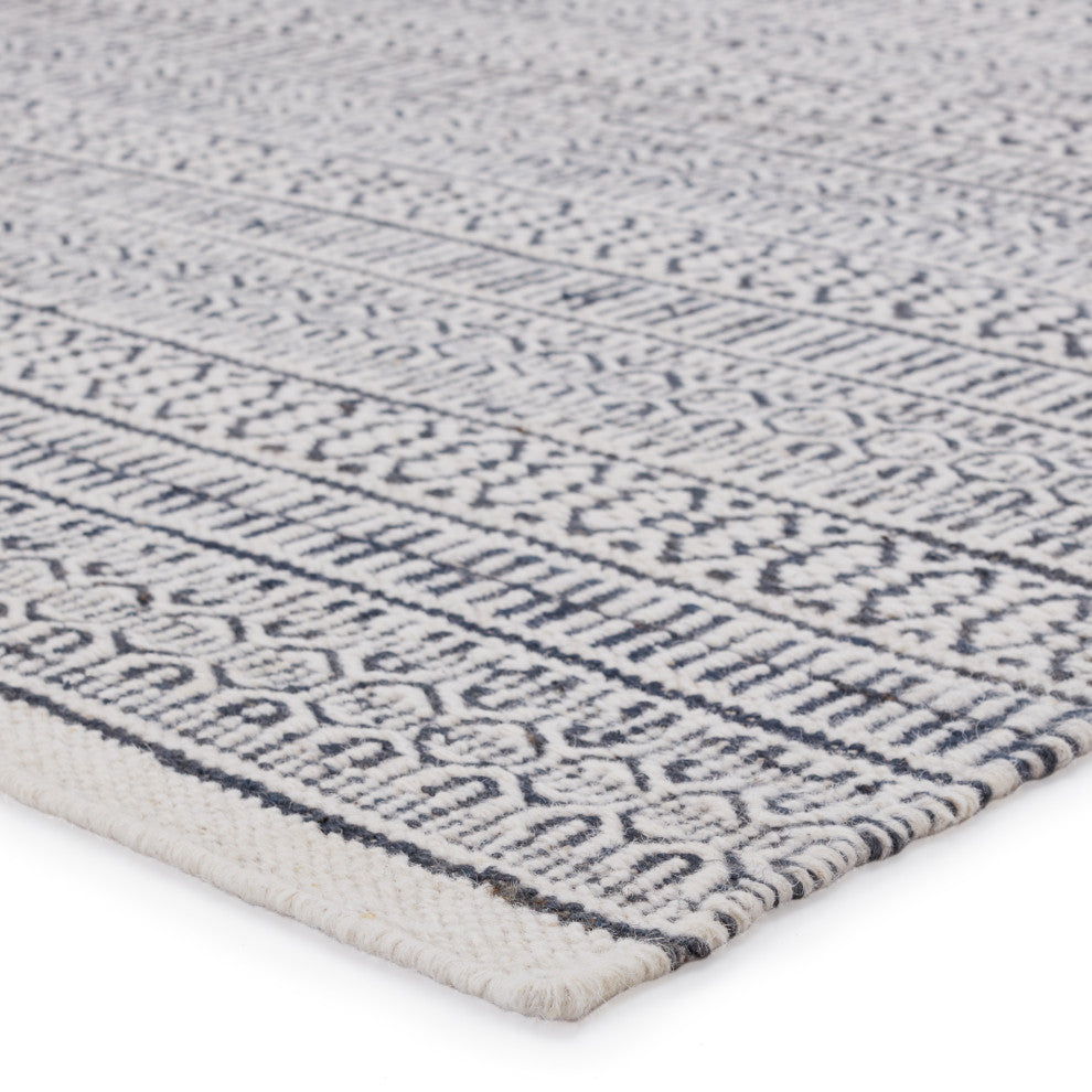 Jaipur Living Galway Natural Trellis Area Rug, Slate/Ivory, 10'x14'