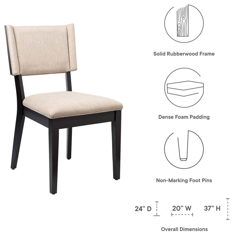 Esquire Dining Chairs, Set of 2, Beige