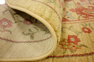 Unique Loom Tan Edinburgh Tulip 6'x6' Round Rug