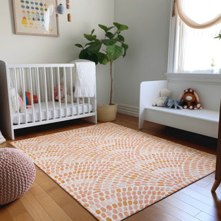 Addison Premium Washable Mayfield AMF186 Orange 8' x 10' Rug