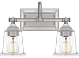 Nicholas 2-Light Bath Vanity, Brushed Nickel