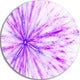 Purple Flash Of Supernova, Abstract Digital Round Metal Wall Art, 11"
