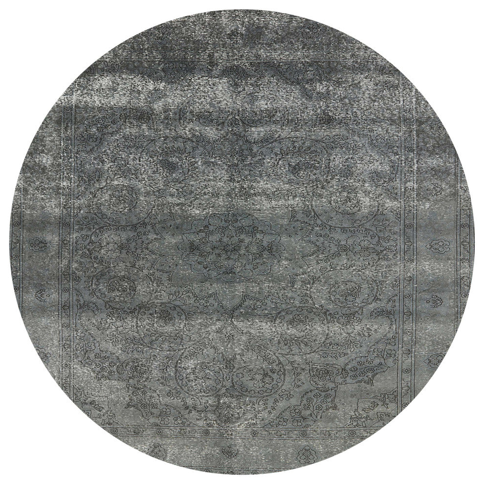 Ahgly Company Indoor Round Mid-Century Modern Area Rugs, 4' Round