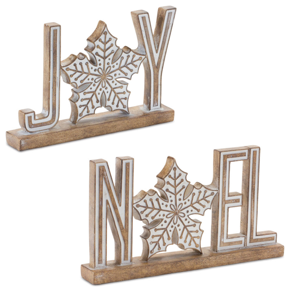 Joy and Noel Tabletop Sign, 4-Piece Set