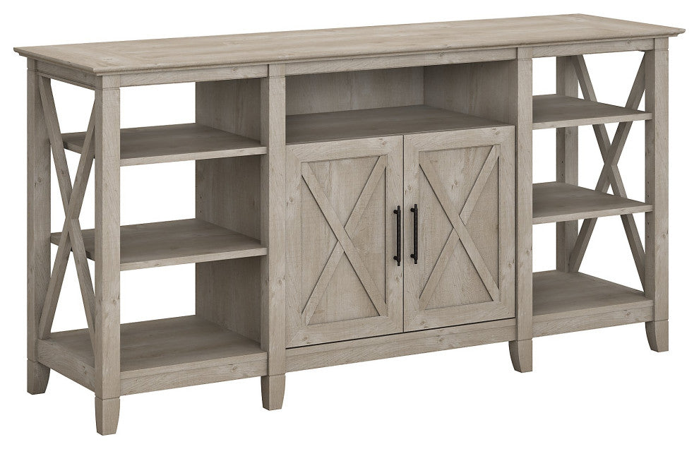 Key West Tall TV Stand for 65" TV, Washed Gray