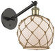 Innovations 317-1W-BAB-G121-8RB 1-Light Sconce, Black Antique Brass