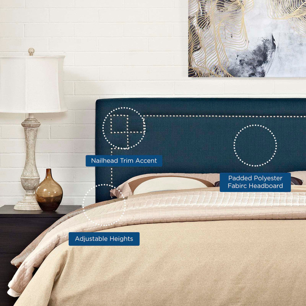 Josie King Upholstered Fabric Headboard