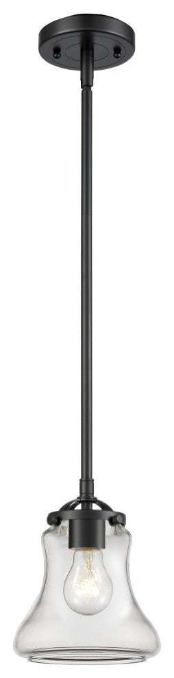 Bellmont 1-Light Mini Pendant, Oil Rubbed Bronze, Clear