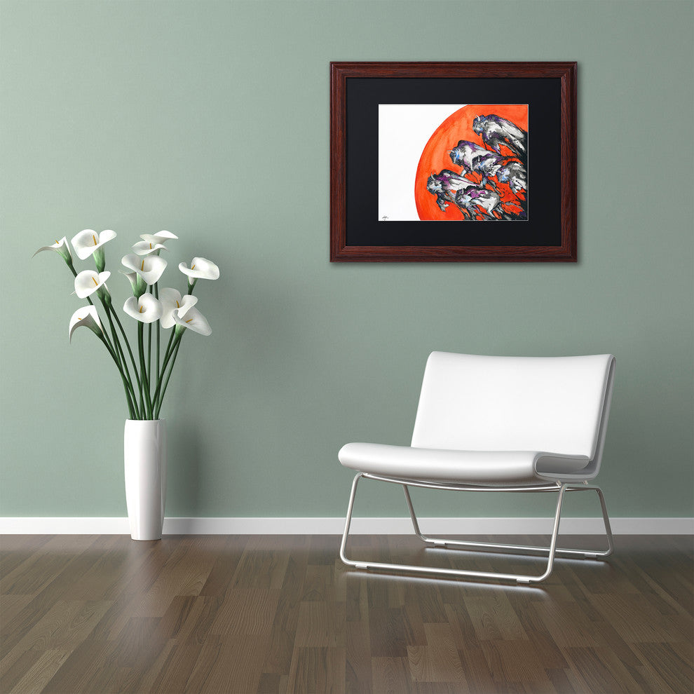Marc Allante 'Out Of A Rising Sun' Art, Wood Frame, Black Mat, 20x16