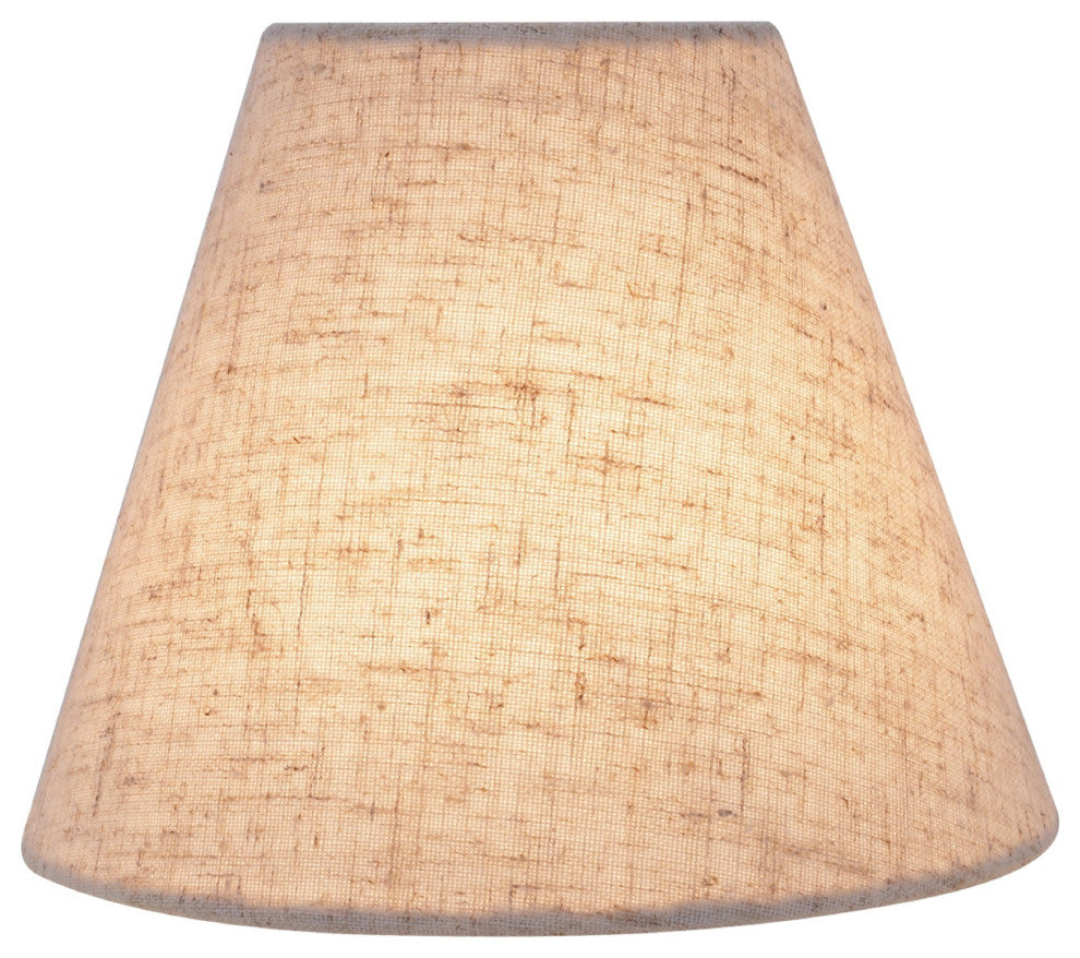32039-6 Small Hardback Empire Chandelier Clip On Lamp Shade Off White 3"x6"x5"