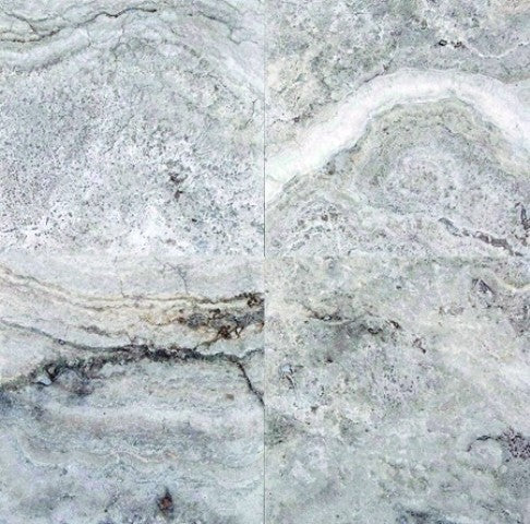 Silver Travertine 18x18 Honed/Filled Tile, 99 Sq. Ft.