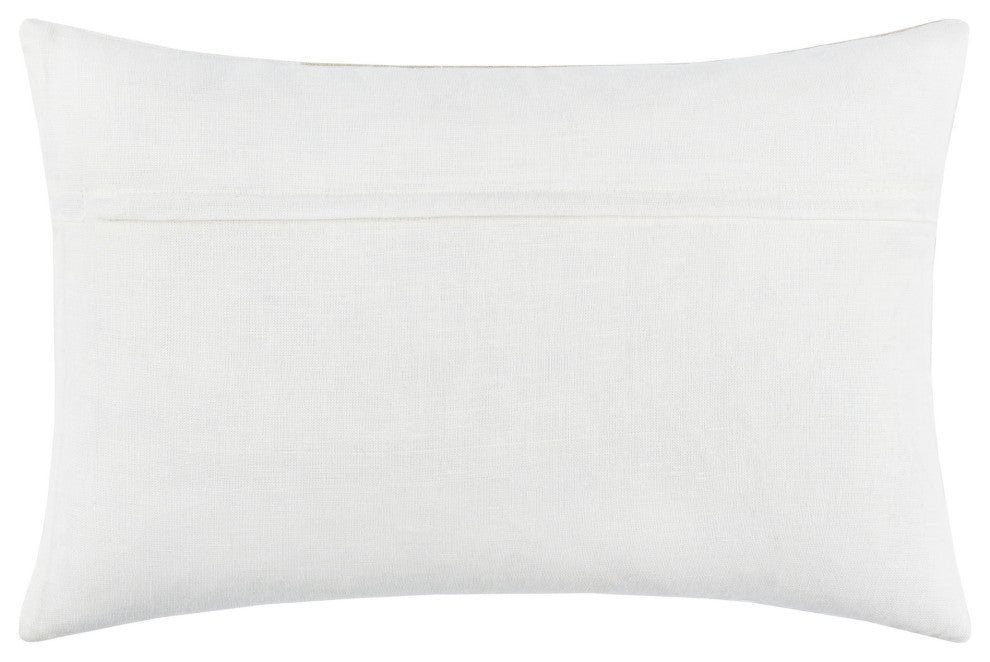 Surya Roxbury Cream Pillow Shell With Polyester Insert 13"H X 20"W