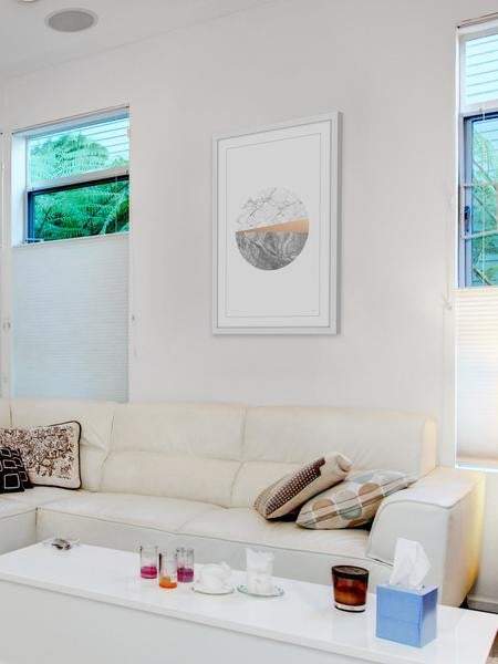 "Pink Sliver II" Framed Painting Print, 30"x45"