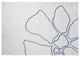 Petal Lines Spring Chenille Rug, Blue/White, 5'x7'