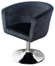 Simone Vanity Armchair, Black Velvet