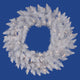 Vickerman Sparkle White Wreath, 100 LED White, 48"