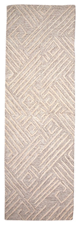 Weave & Wander Fadden Rug, Ivory/Natural, 2'6"x8'