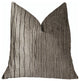 Solitude Gray Luxury Throw Pillow, 20"x20"
