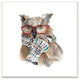 Funny Glasses Fashion Owl Animal Watercolor Painting, 12"x12"