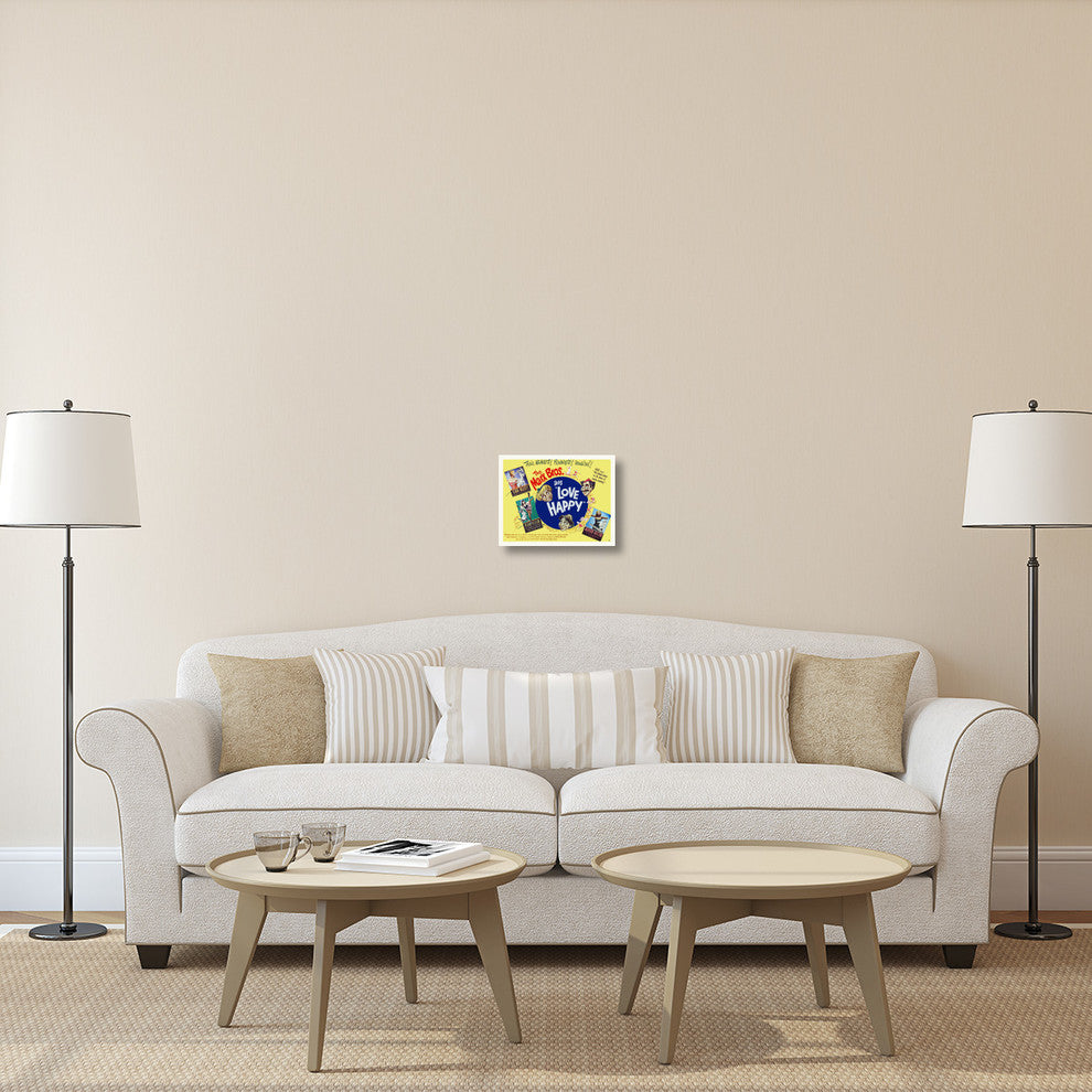 "Marx Brothers - Love Happy 02" Canvas Giclee, 16"x12"