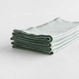 Green Napkin Sets, Checker