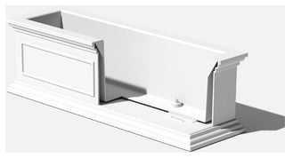 Brixton Planter Box, 36", White, 2 Pack
