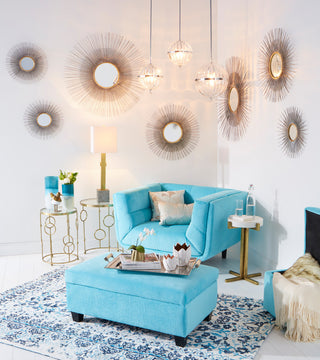 Cyan Design Large Pixley Mirror, Antiqued Silver Leaf