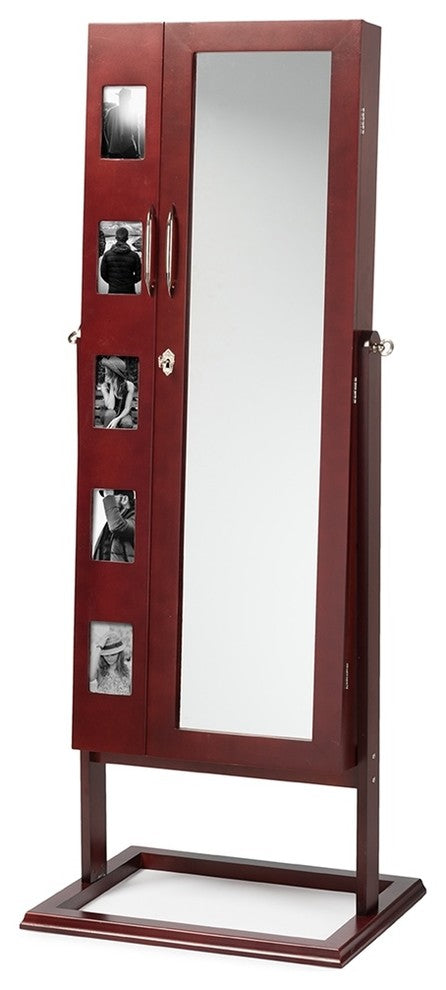 Vittoria Wood Jewelry Armoire, Brown