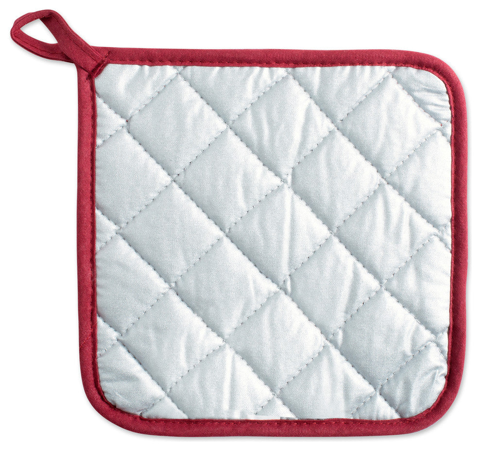 DII Barn Red Terry Pot Holder, Set of 3