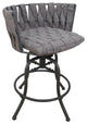 Metalona Swivel Tilt Counter Stool, Mojave Gray, Gray, 26"