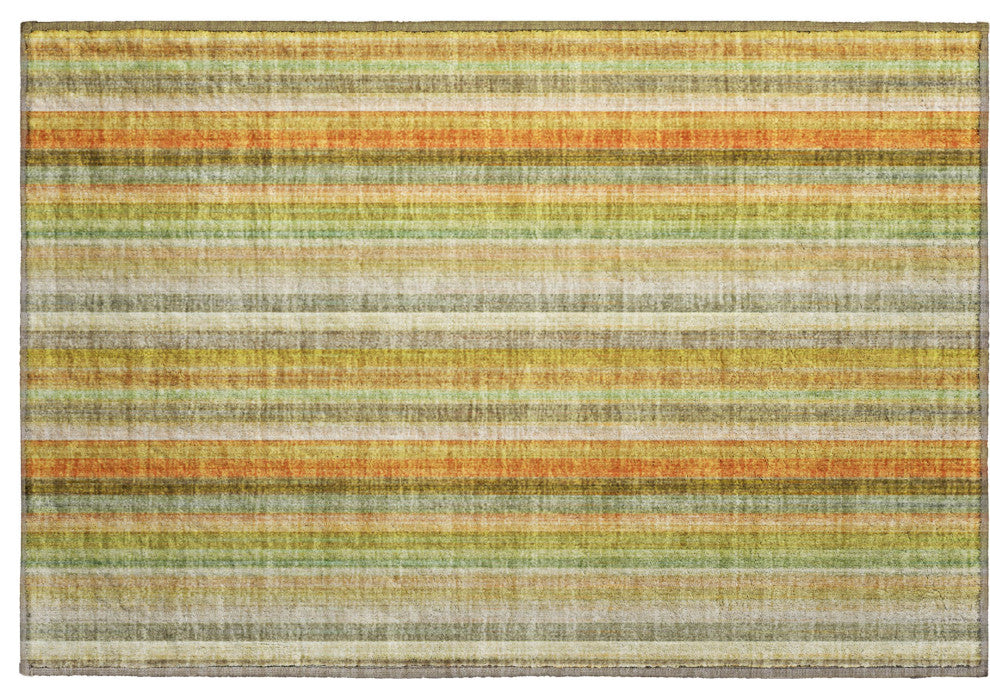 Premium Machine Washable Mayfield AMF543 Khaki 1'8" x 2'6" Rug