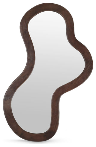 Oblique Mirror, Brown, 28" X 48"