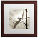 Alan Blaustein 'Florison 64' Art, Wood Frame, White Mat, 16x16