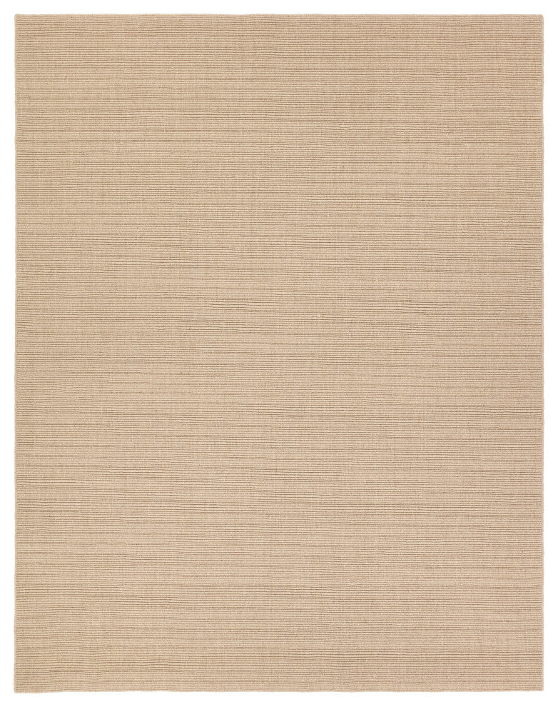 Jaipur Living Venue TEP03 Handmade Solid Tan Area Rug, 6'x9'