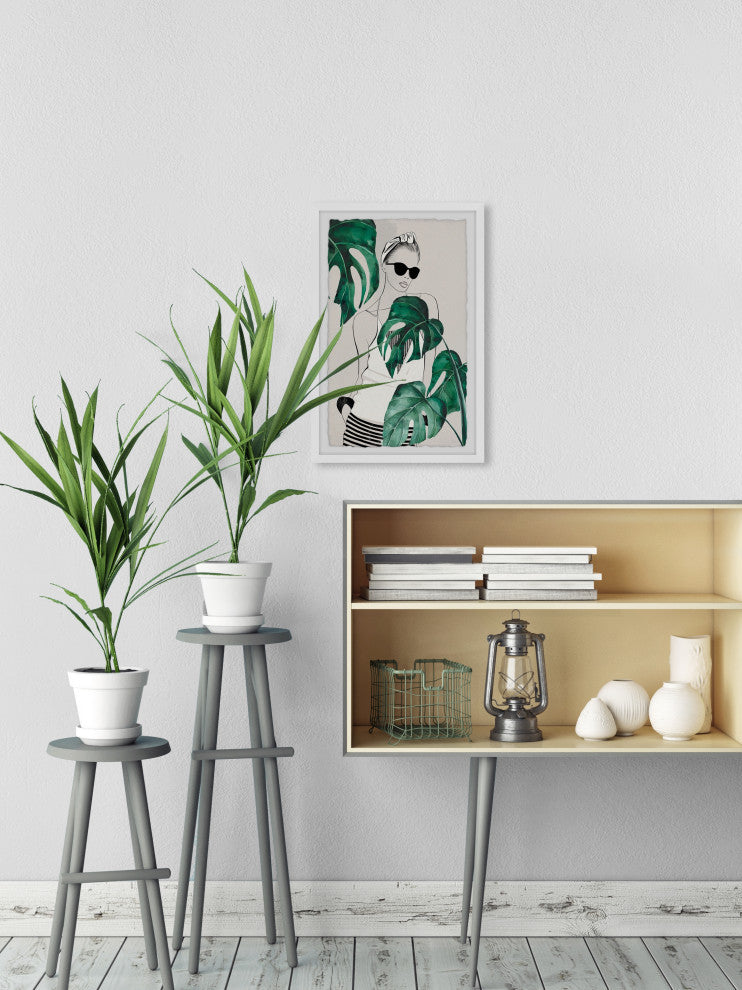 "Summer Girl" Framed Painting Print, 16x24